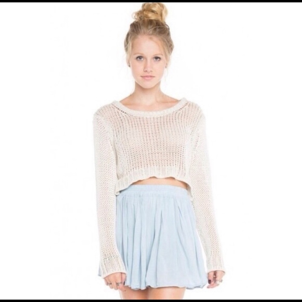 Brandy Melville powder blue skirt